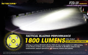 Nitecore P20i UV compact 1800 lumen USB-C rechargeable LED torch with UV output