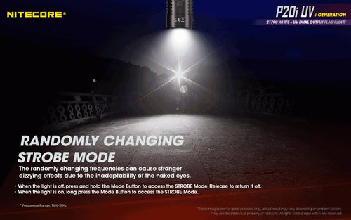 Nitecore P20i UV compact 1800 lumen USB-C rechargeable LED torch with UV output