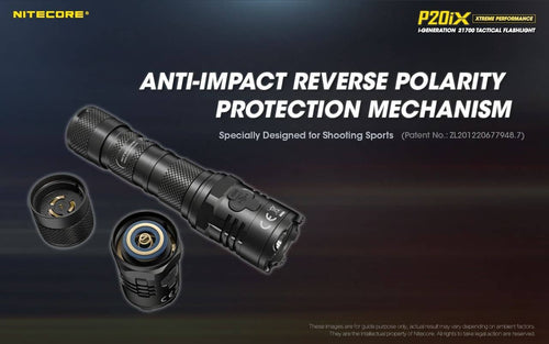 Nitecore P20iX compact 4000 lumen 221m USB-C rechargeable tactical floodlight