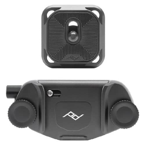 Peak Design Capture Camera Clip v3, Black - with Standard Plate