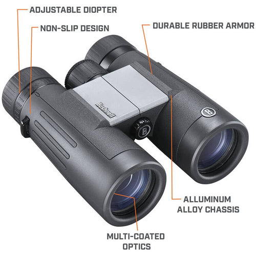 Bushnell 8x42 PowerView 2 Compact Binoculars (Black)