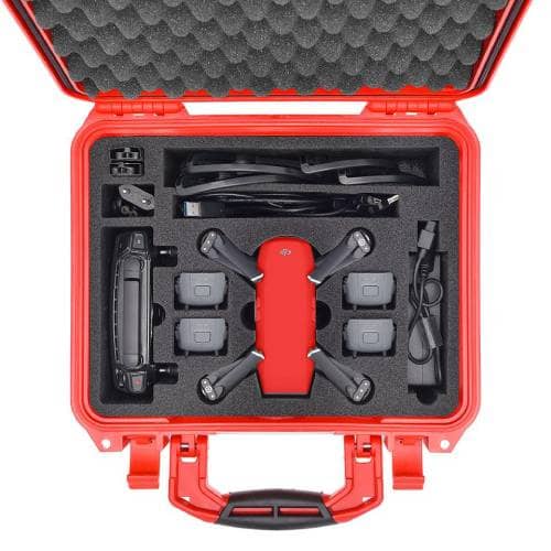 HPRC 2300 Hard Case For DJI Spark Fly More Combo (Red)