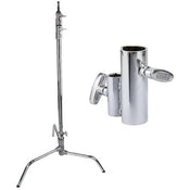Rotolight 20-Inch Chrome-Plated C-Stand and Adapter Bundle