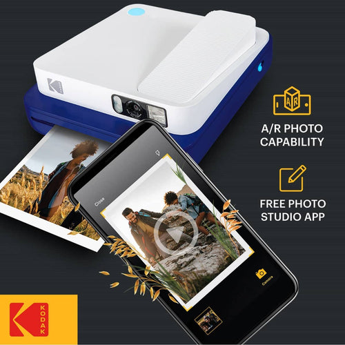 Kodak Smile Classic Instant Print Digital Camera (Blue)