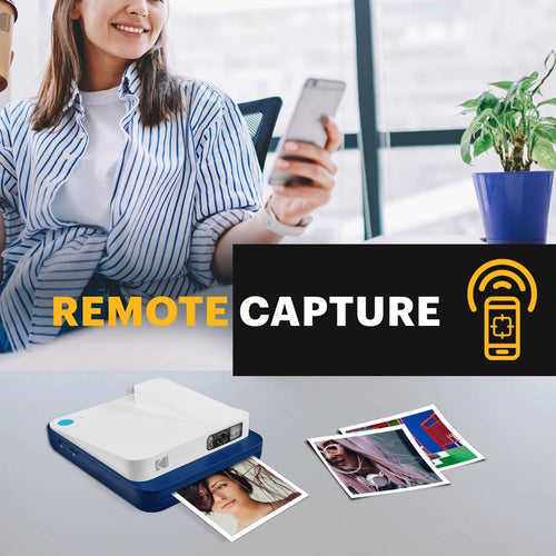 Kodak Smile Classic Instant Print Digital Camera (Blue)