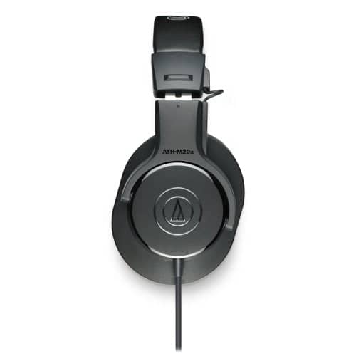 Audio-Technica ATH-M20x/1.2m Short Cable Version - Studio Closed Back Phones With 40mm Drivers