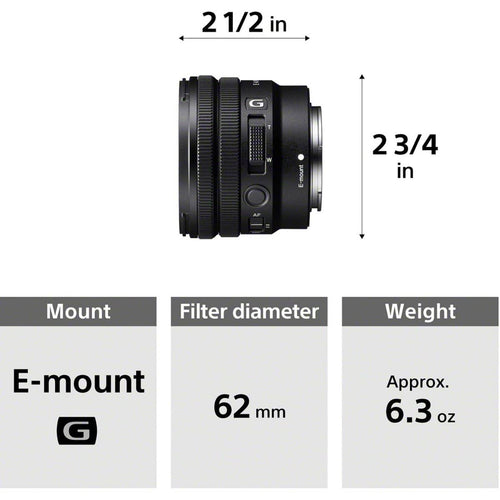Sony E PZ 10-20mm F4 G Lens