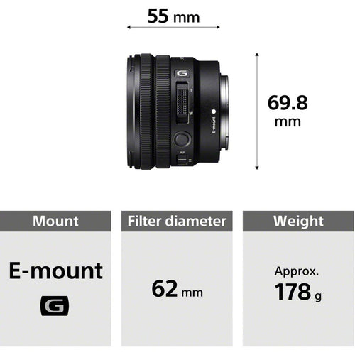 Sony E PZ 10-20mm F4 G Lens
