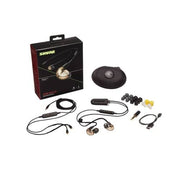 Shure Stereo In-ear Earphones, Sound Isolating, Metallic Bronze w/ UNI & RMCE-BT2 Bluetooth Cable