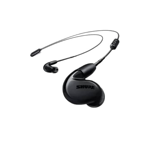 Shure Stereo In-ear Black Earphones, Sound Isolating w/ 3.5mm, UNI & RMCE-BT2 Bluetooth Cables