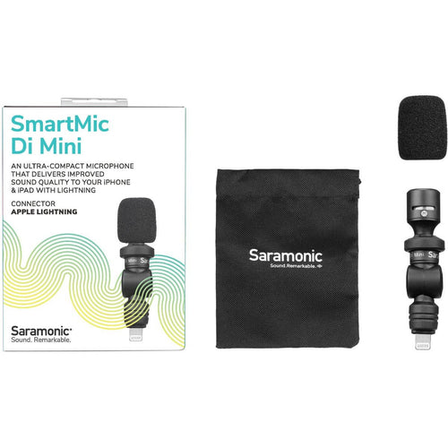 Saramonic SmartMic Di Mini Ultracompact Omnidirectional Condenser Microphone for Lightning iOS Mobile Devices