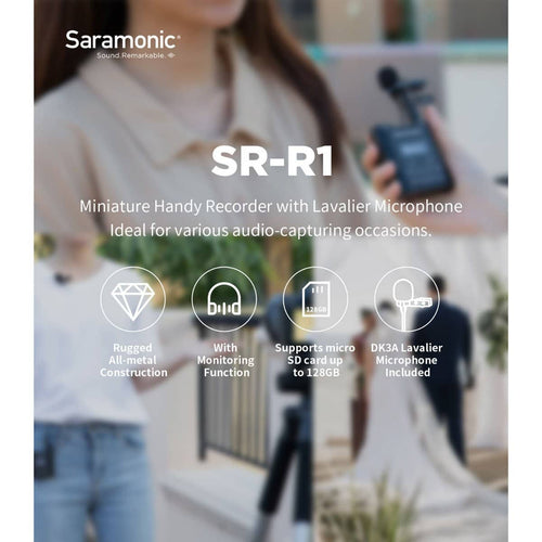 Saramonic Belt Pack Recorder with DK3 Lavalier and MicroSD Card