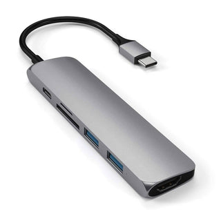 Satechi Slim USB-C Multiport Adapter (V2) (Space Grey)