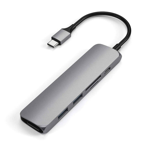 Satechi Slim USB-C Multiport Adapter (V2) (Space Grey)