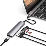 Satechi Slim USB-C Multiport Adapter (V2) (Space Grey)
