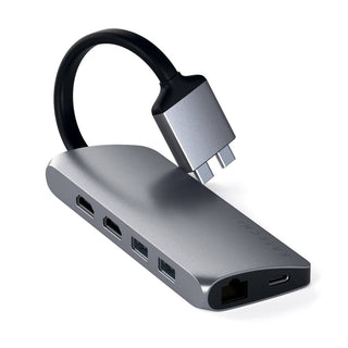 Satechi USB-C Dual Multimedia Adapter (Space Grey)