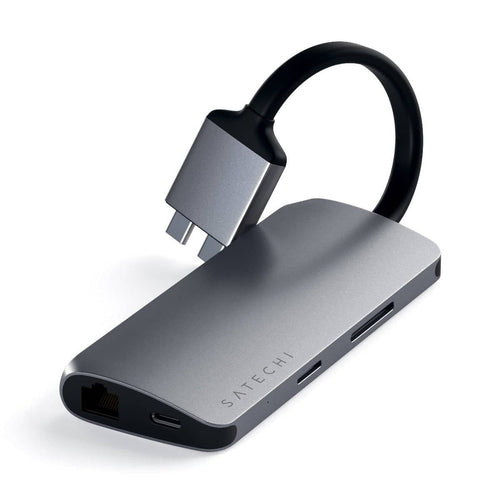 Satechi USB-C Dual Multimedia Adapter (Space Grey)