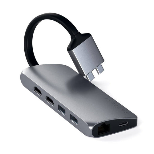 Satechi USB-C Dual Multimedia Adapter (Space Grey)