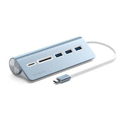 Satechi USB-C Aluminium USB Hub & Card Reader (Blue)
