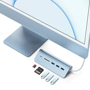 Satechi USB-C Aluminium USB Hub & Card Reader (Blue)
