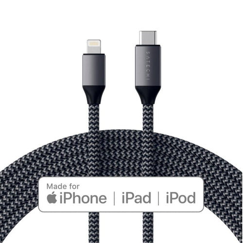 Satechi USB-C to Lightning Charging Cable 1.8 m (Space Grey)