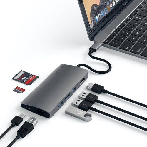 Satechi USB-C Multi-Port Adapter 4K HDMI w/ Ethernet V2 (Space Grey)