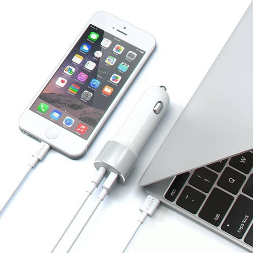 Satechi 72W USB-C PD Car Charger - Silver