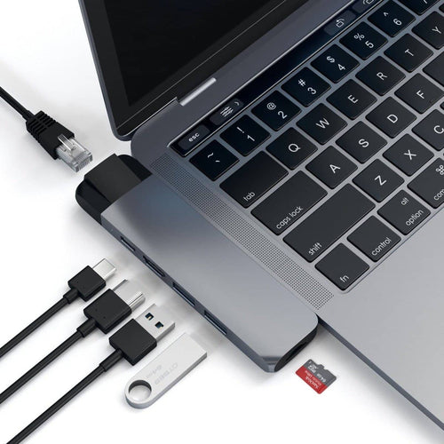 Satechi USB-C Pro Hub with Ethernet & 4K HDMI - Space Grey