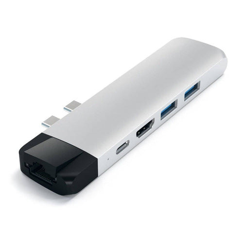 Satechi Type-C Pro Hub with Ethernet & 4K HDMI - Silver