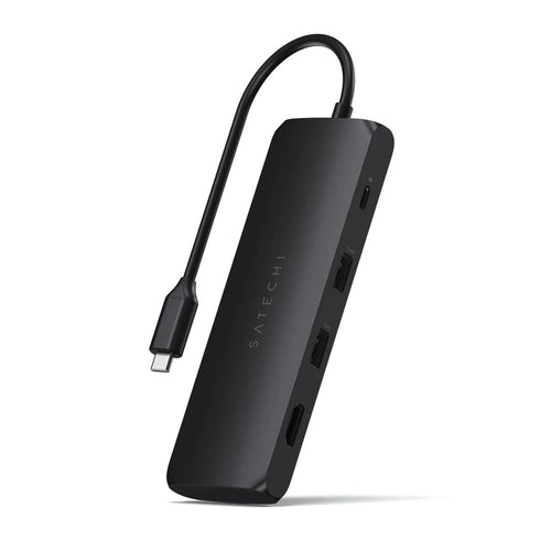 Satechi USB-C Hybrid Multiport Adapter with SSD Enclosure (Black)