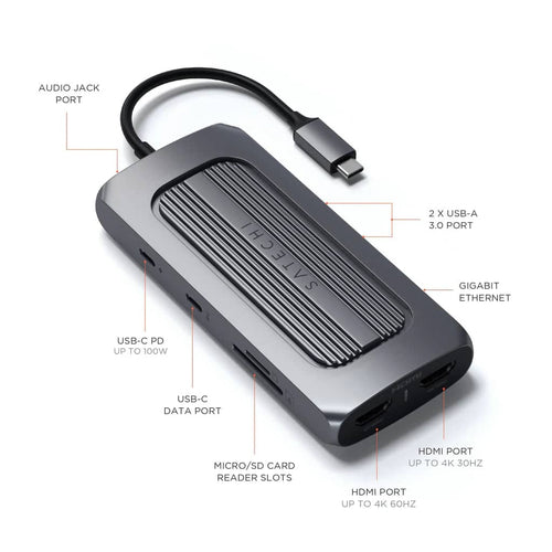 Satechi USB-C Multiport MX Adapter (Space Grey)