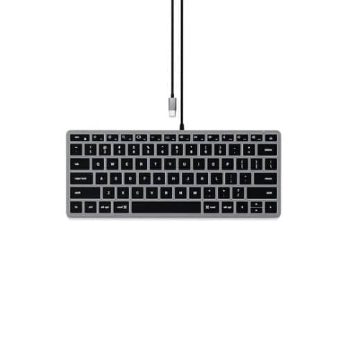 Satechi Slim W1 USB-C Wired Keyboard (Space Grey)