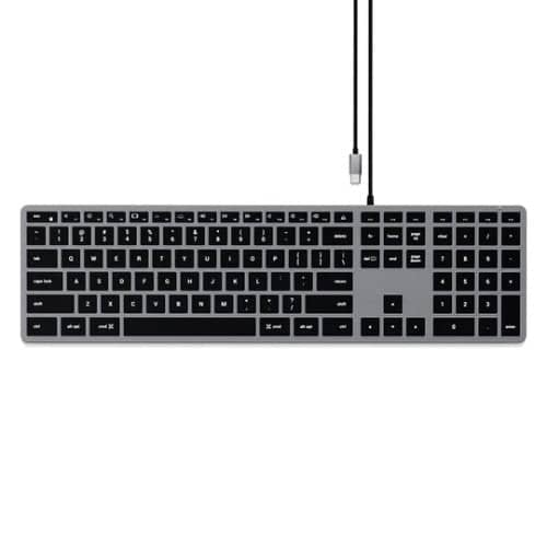 Satechi Slim W3 USB-C Wired Keyboard (Space Grey)