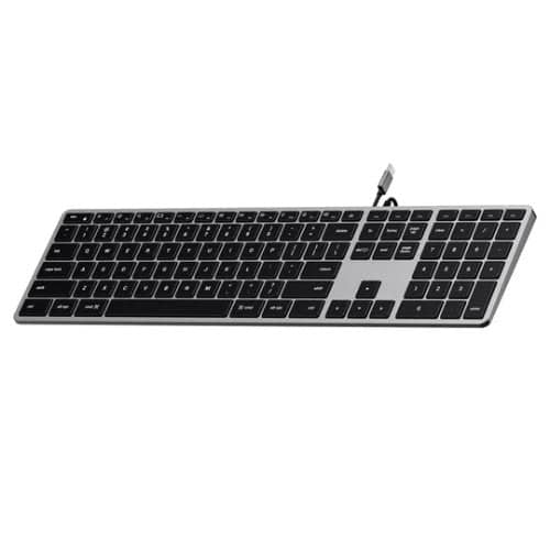 Satechi Slim W3 USB-C Wired Keyboard (Space Grey)