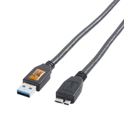 Tether Tools Tetherpro USB 3.0 Male To Micro-B 5 Pin, 30cm, Black