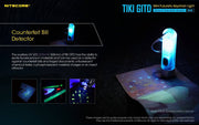 Nitecore TIKI GITD Blue glow in the dark 300 lumen keychain light