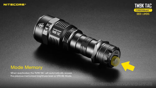 Nitecore TM9K TAC powerful 9800 lumen 280m USB-C rechargeable tactical floodlight