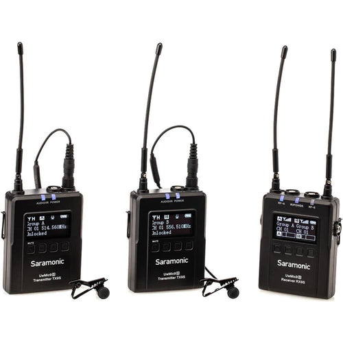 Saramonic UWMIC9S KIT2 2-Person Camera-Mount Wireless Omni Lavalier Microphone System (514 to 596 MHz)
