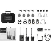 Saramonic UwMic9S Mini KIT2 Compact 2-Person Camera-Mount Wireless Omni Lavalier Microphone System (514 to 596 MHz)