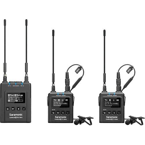 Saramonic UWMIC9S KIT1 Camera-Mount Wireless Omni Lavalier Microphone System (514 to 596 MHz)