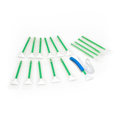 VisibleDust Green Ultra MXD-100 1.6x Vswabs (12 Pack) with bonus CurVswab and Corner Swabs
