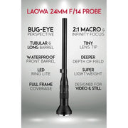 Laowa 24mm f/14 Probe Lens for ARRI PL (Cine-Mod Version)