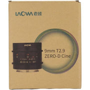 Laowa 9mm T2.9 Zero-D Cine - Fuji X