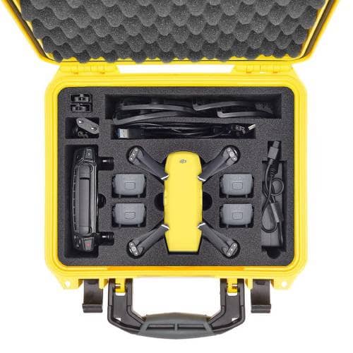 HPRC 2300 Hard Case For DJI Spark Fly More Combo (Yellow)