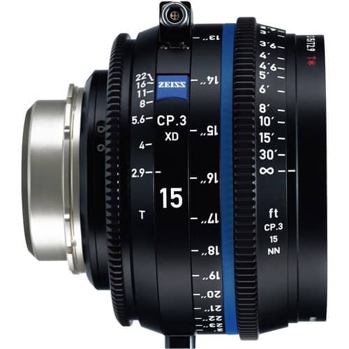  Zeiss CP.3 15mm T2.9 Feet XD eXtended Data Compact Prime Cine Lens for PL Mount
