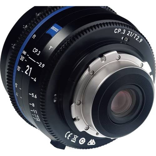 Zeiss CP.3 21mm/T2.9 Feet Compact Prime Cine Lens for Canon EF Mount