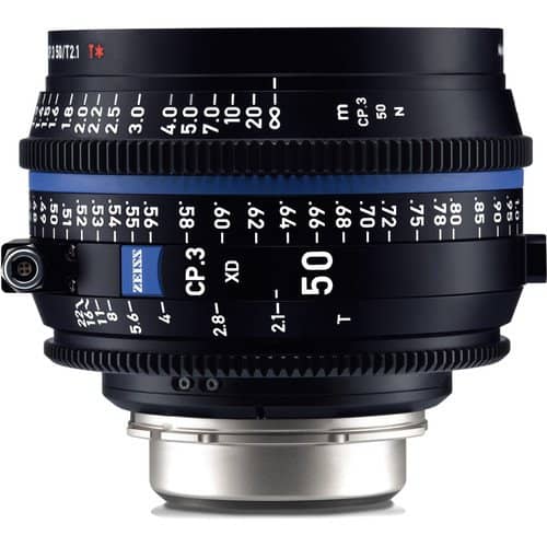 Zeiss CP.3 50mm T2.9 Feet XD eXtended Data Compact Prime Cine Lens for PL Mount