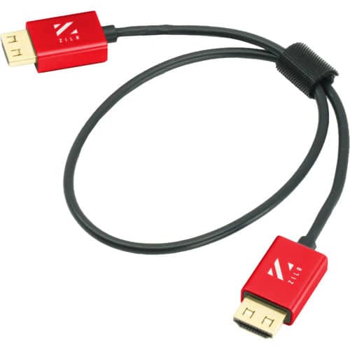 ZILR 8Kp60 Hyper Thin Ultra High Speed HDMI Secure Cable with Ethernet (45cm / 17.7